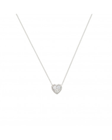 Collier "Isadora" Diamants 0,53ct/25 Or Blanc 750/1000